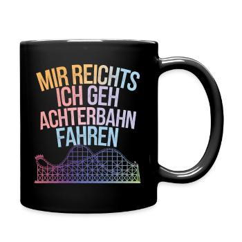 Roller Coaster Amusement Park Roller Coaster - Full Colour Mug - black - Right