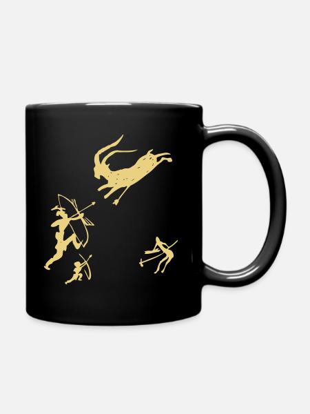 Cova Remigia Petroglyphe - Tasse einfarbig - Schwarz