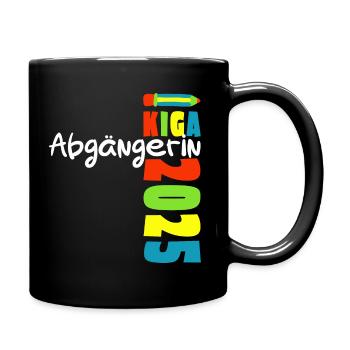Kindergarten Abgängerin 2025 - Mädchen - Tasse einfarbig - Schwarz - Rechts