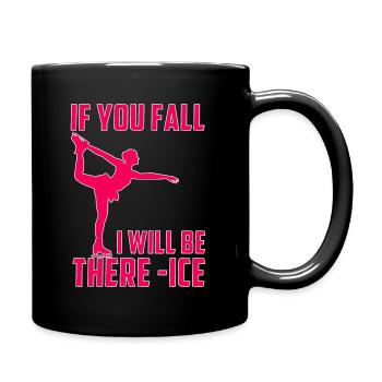 Skating Mom Tshirt Figure Skating Gift - Full Colour Mug - black - Right