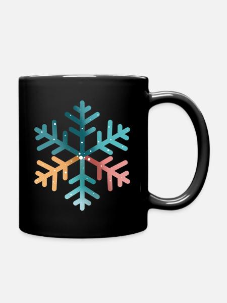 flocon - Mug uni - noir