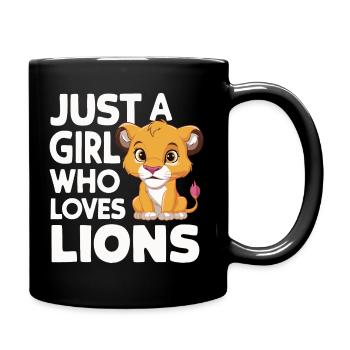 Lion Lion Animal Africa - Full Colour Mug - black - Right