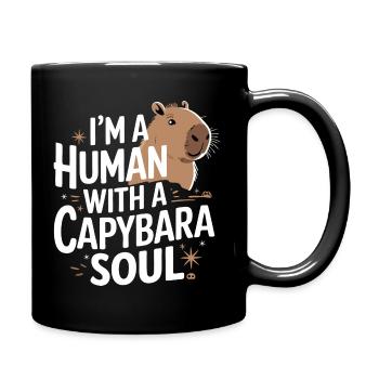Capybara Capybara Animal rongeur - Mug uni - noir - Droite