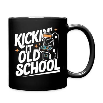 Arcade Spielhalle Spielautomat Gamer Gaming - Tasse einfarbig - Schwarz - Rechts