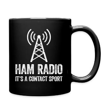 Radio amateur – C’est le contact qui compte - Mug uni - noir - Droite