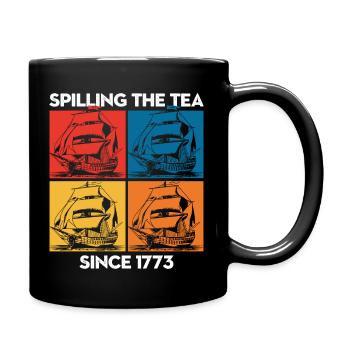 Renverser du thé depuis 1773 – Histoire humoristique - Mug uni - noir - Droite