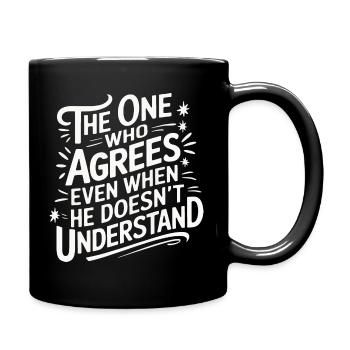 Ehemann Ehegatte Familie Hochzeit - Tasse einfarbig - Schwarz - Rechts