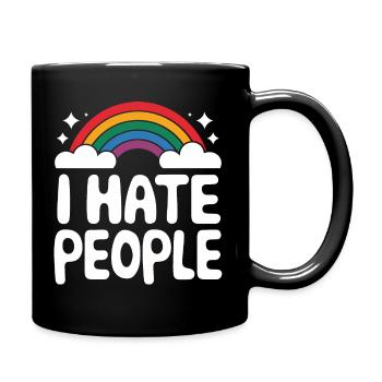 Lustig Sarkasmus sarkastischer Humor Ironie - Tasse einfarbig - Schwarz - Rechts