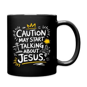La joie de la foi pleine de passion - Mug uni - noir - Droite