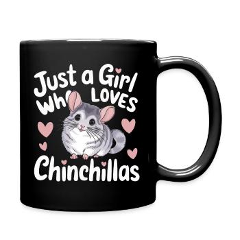 Chinchilla Chinchillas Mouse - Full Colour Mug - black - Right