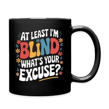 Aveugle Personnes malvoyantes - Mug uni - noir - Droite