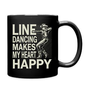 Le pouvoir des filles dans le style de la danse en ligne - Mug uni - noir - Droite