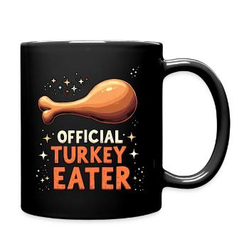 Mangeur officiel de cuisses de dinde - Mug uni - noir - Droite