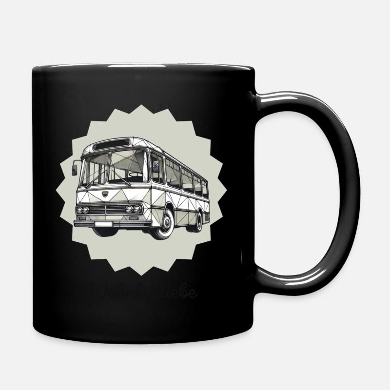 Wohnbusliebe die 2te - Tasse einfarbig - Schwarz