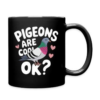 Pigeon Pigeons Animal Oiseau - Mug uni - noir - Droite