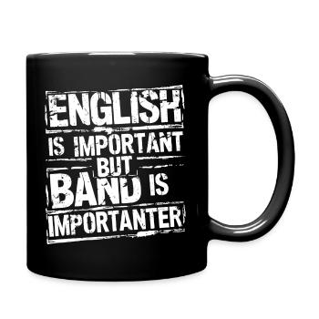 Joke for musicians and bands - Full Colour Mug - black - Right