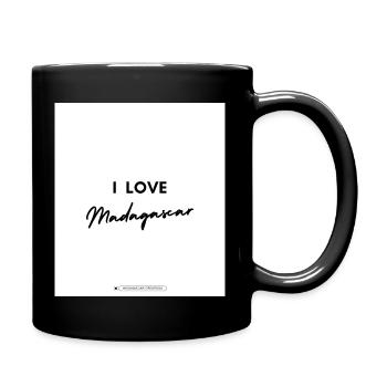 I love madagascar - Mug uni - noir - Droite