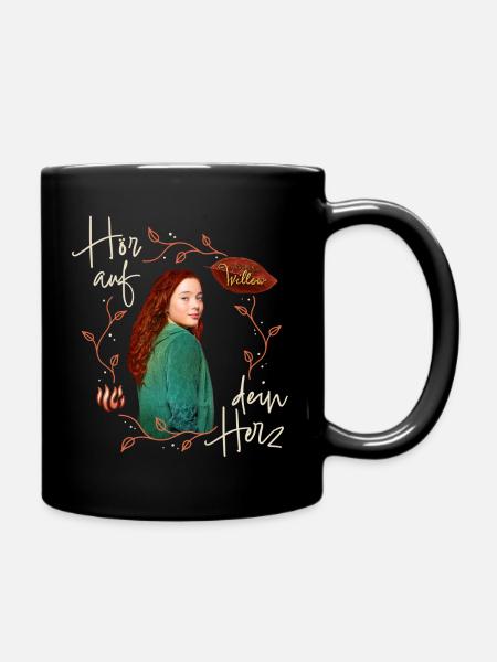 "Ein Mädchen Namens Willow" Spruch Mit Willow - Tasse einfarbig - Schwarz