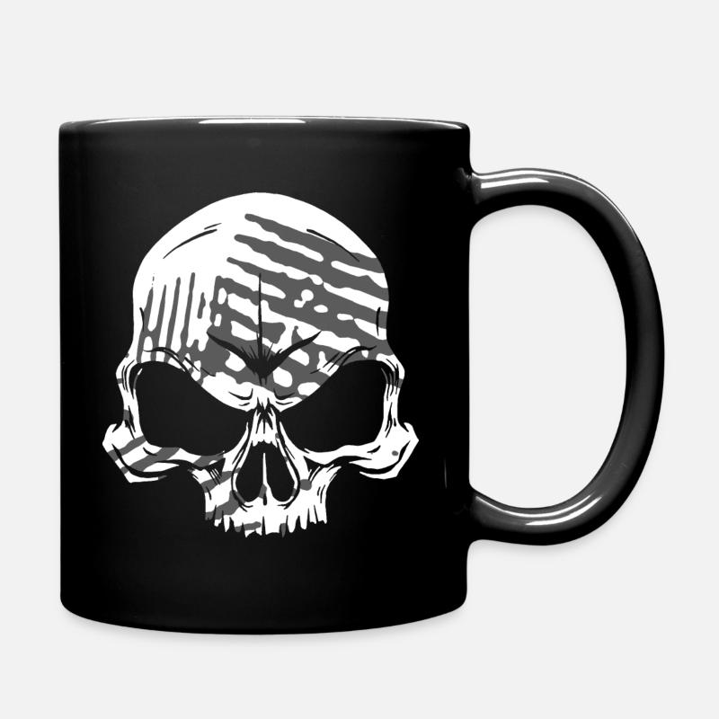 Skull - Tasse einfarbig - Schwarz