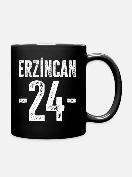 Erzincan 24 – Stolz auf Natur und Kultur - Tasse einfarbig - Schwarz