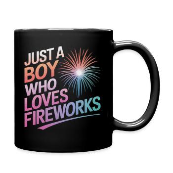 Pyrotechniker Feuerwerk Pyrotechnik - Tasse einfarbig - Schwarz - Rechts