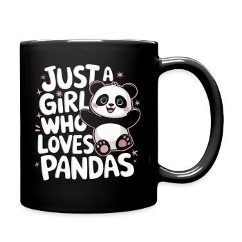 Panda Bear Panda Animal Pandas - Full Colour Mug - black - Right