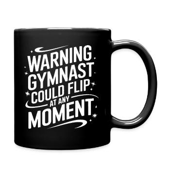 Turnen Turner Gymnastik - Tasse einfarbig - Schwarz - Rechts