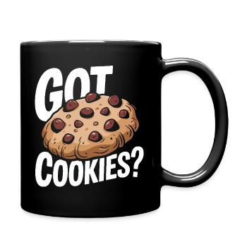 Cookies Cookie Keks Kekse Schokolade - Tasse einfarbig - Schwarz - Rechts