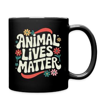 Végétarien Végétalien Végétarien Végétarien - Mug uni - noir - Droite