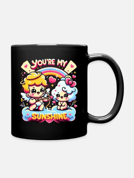 You’re my sunshine - Tasse einfarbig - Schwarz