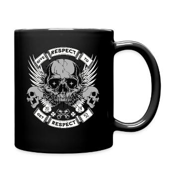 Give Respect to Get Respect - Tasse einfarbig - Schwarz - Rechts