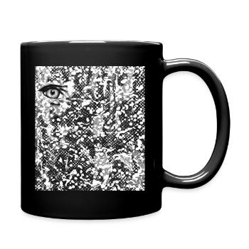 L’œil dans l’abstraction - Mug uni - noir - Droite