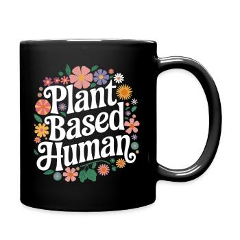 Végétarien Végétalien Végétarien Végétarien - Mug uni - noir - Droite