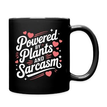 Végétarien Végétalien Végétarien Végétarien - Mug uni - noir - Droite