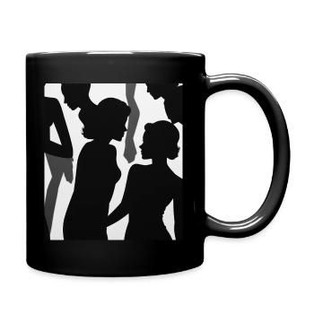 Character shadows - Full Colour Mug - black - Right