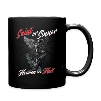 Saint or Sinner Heaven or Hell - Tasse einfarbig - Schwarz - Rechts