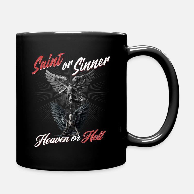 Saint or Sinner Heaven or Hell - Tasse einfarbig - Schwarz