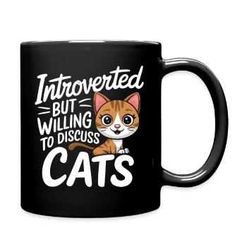 Introvert, antisocial, introvert - Full Colour Mug - black - Right