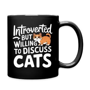 Introvert, antisocial, introvert - Full Colour Mug - black - Right