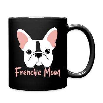 Frenchie Mom - Tasse einfarbig - Schwarz - Rechts