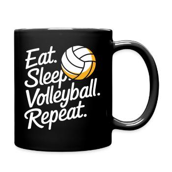 Joueurs de volley-ball Joueurs de beach-volley - Mug uni - noir - Droite