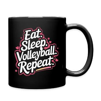Joueurs de volley-ball Joueurs de beach-volley - Mug uni - noir - Droite