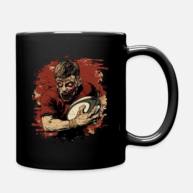 Zombie Rugby Team Player Union League College - Mug uni - noir