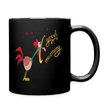 good morning - Full Colour Mug - black - Right