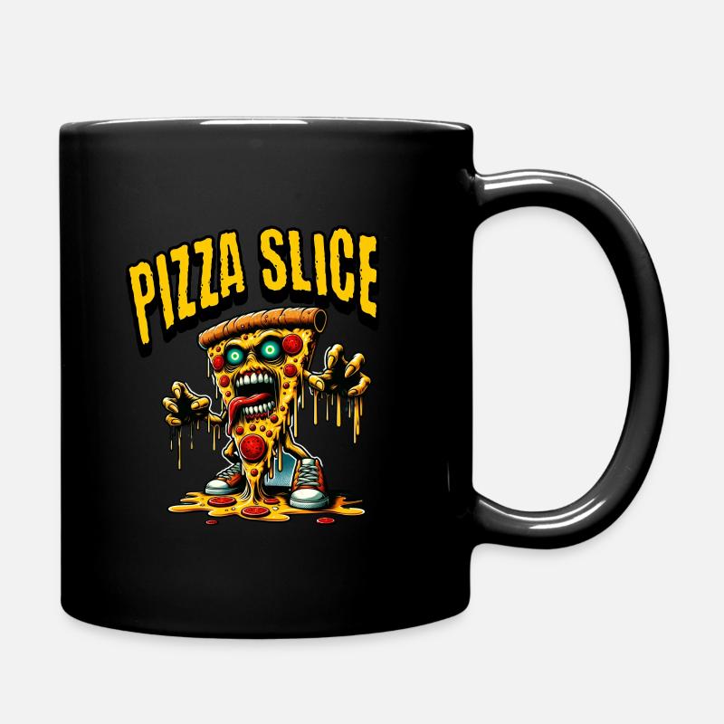Pizza Slice - Tasse einfarbig - Schwarz