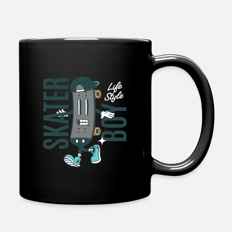 Skater Boy - Full Colour Mug - black