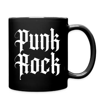 Punk rock gothic logo - Full Colour Mug - black - Right