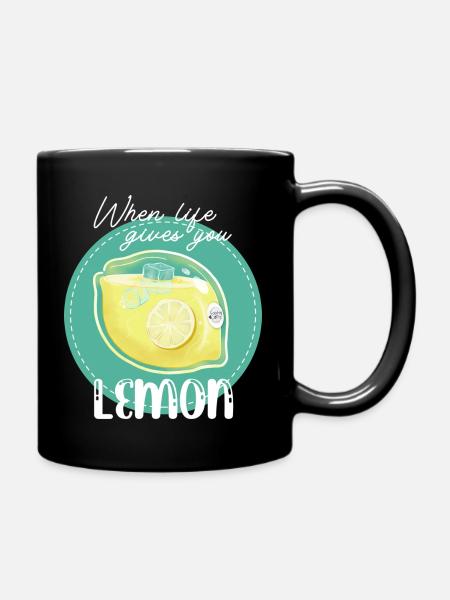 When life give you lemon - Mug uni - noir