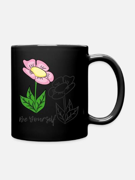 be yourself - Tasse einfarbig - Schwarz