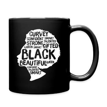 Black Woman - Full Colour Mug - black - Right